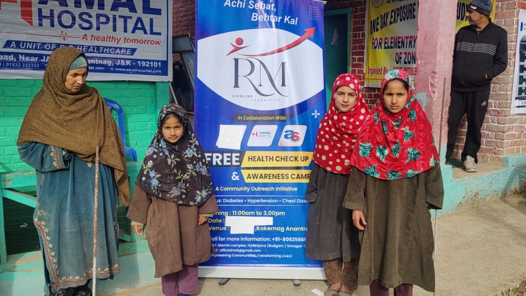 RMLF Leads Free Health Check-up and Awareness Camp at Kokernag