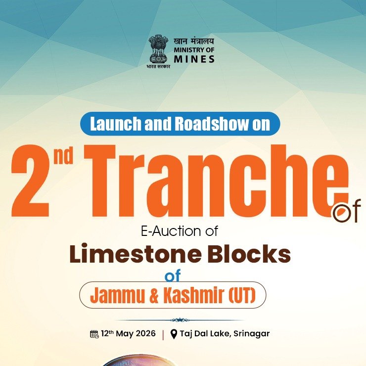 Driving Industrial Growth in Jammu & Kashmir: Ministry of Mines to Launch Second Tranche of Limestone Block Auctions