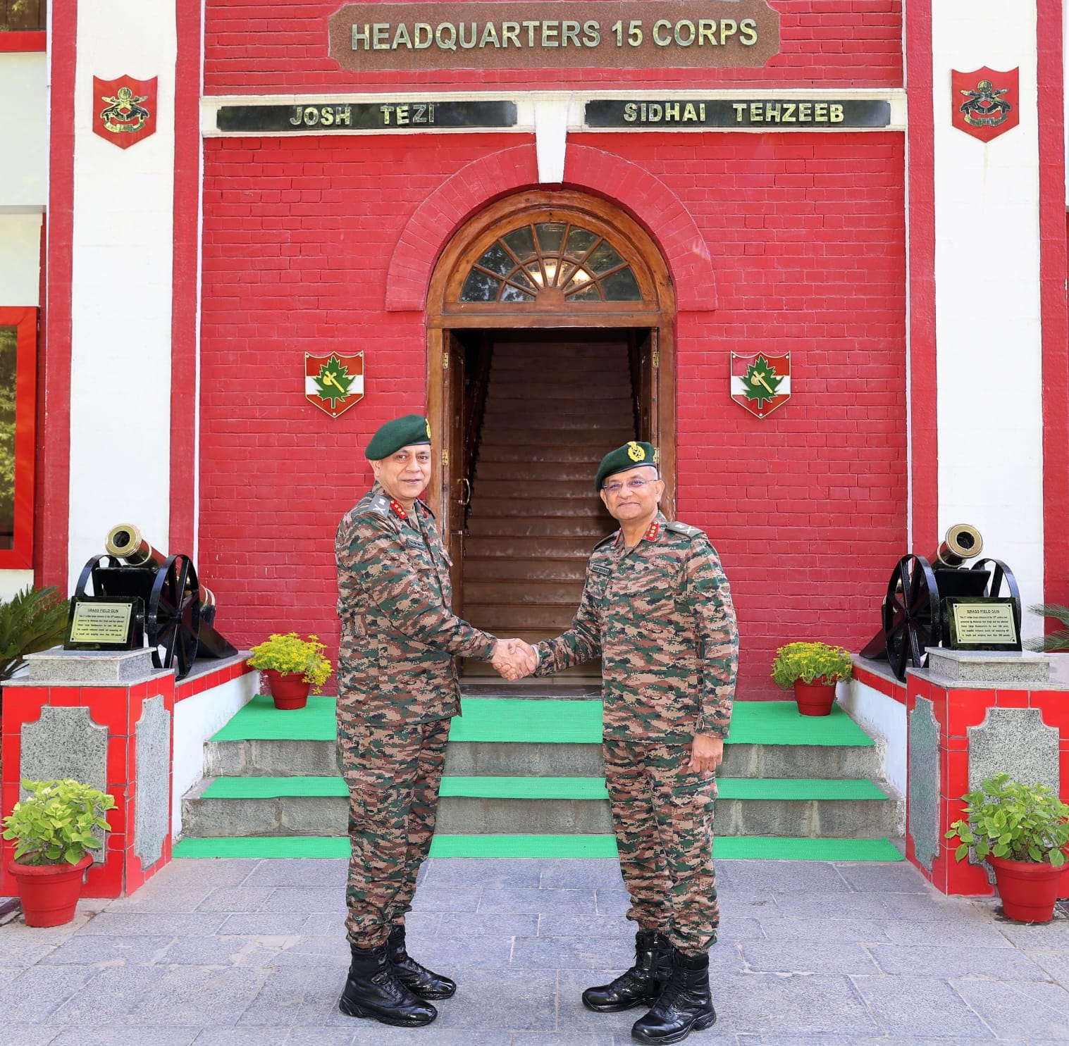 CHANGE OF COMMAND OF CHINAR CORPS