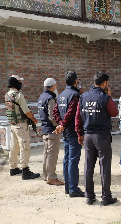 EOW Kashmir Raids Budgam Residence in Rs 93 Lakh Land Scam; Fake Sale Agreements Unearthed