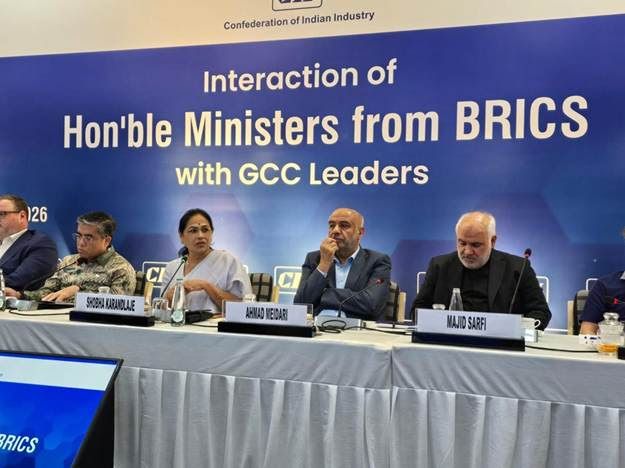 MoS Labour & Employment, Shobha Karandlaje, leads Visit of BRICS Labour and Employment Ministers to Bosch Global Software Technologies and CII Green Business Centre in Hyderabad