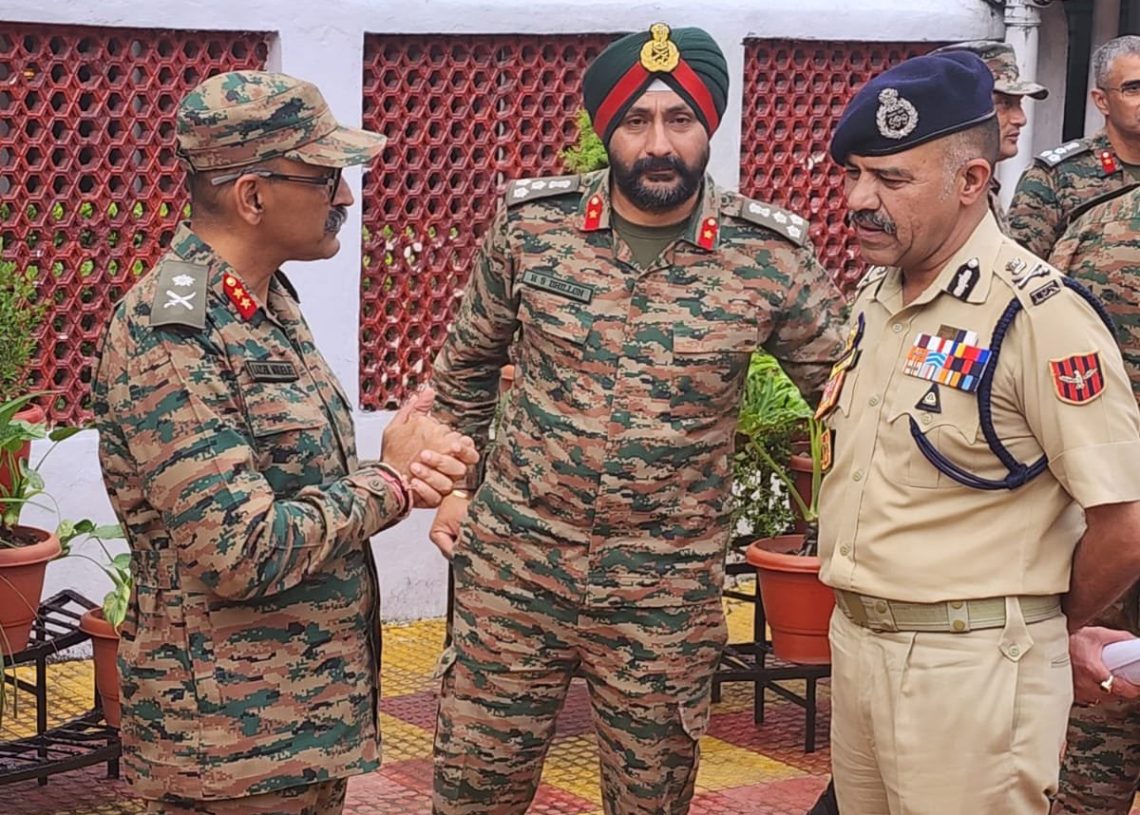 DGP Nalin Prabhat Reviews Security Operations in Rajouri, Poonch; Stresses Enhanced Coordination Among Forces
