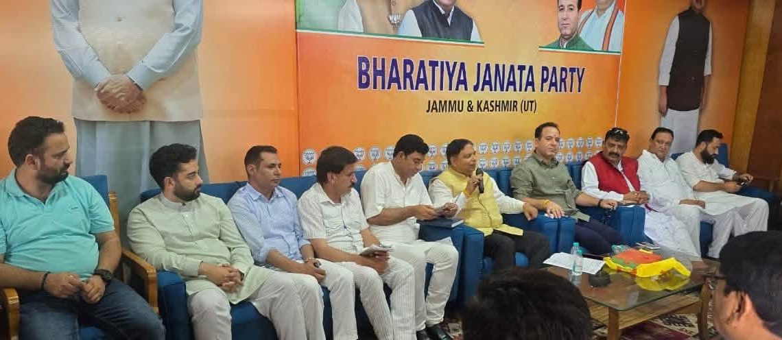 BJP Reviews Preparations for Secretariat Gherao March in Srinagar; Sat Sharma, Sunil Sharma Chair Key Strategy Meeting