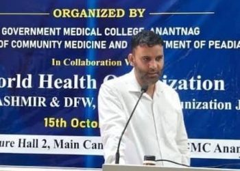 GMC Anantnag Pediatrics HOD Dr. Showkat Hussain Tali Appointed IAP State Academic Coordinator