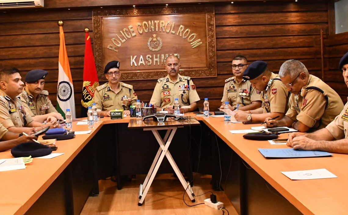 DGP Nalin Prabhat Conducts Hybrid Operational Review with J&K Police, CAPF Senior Officers